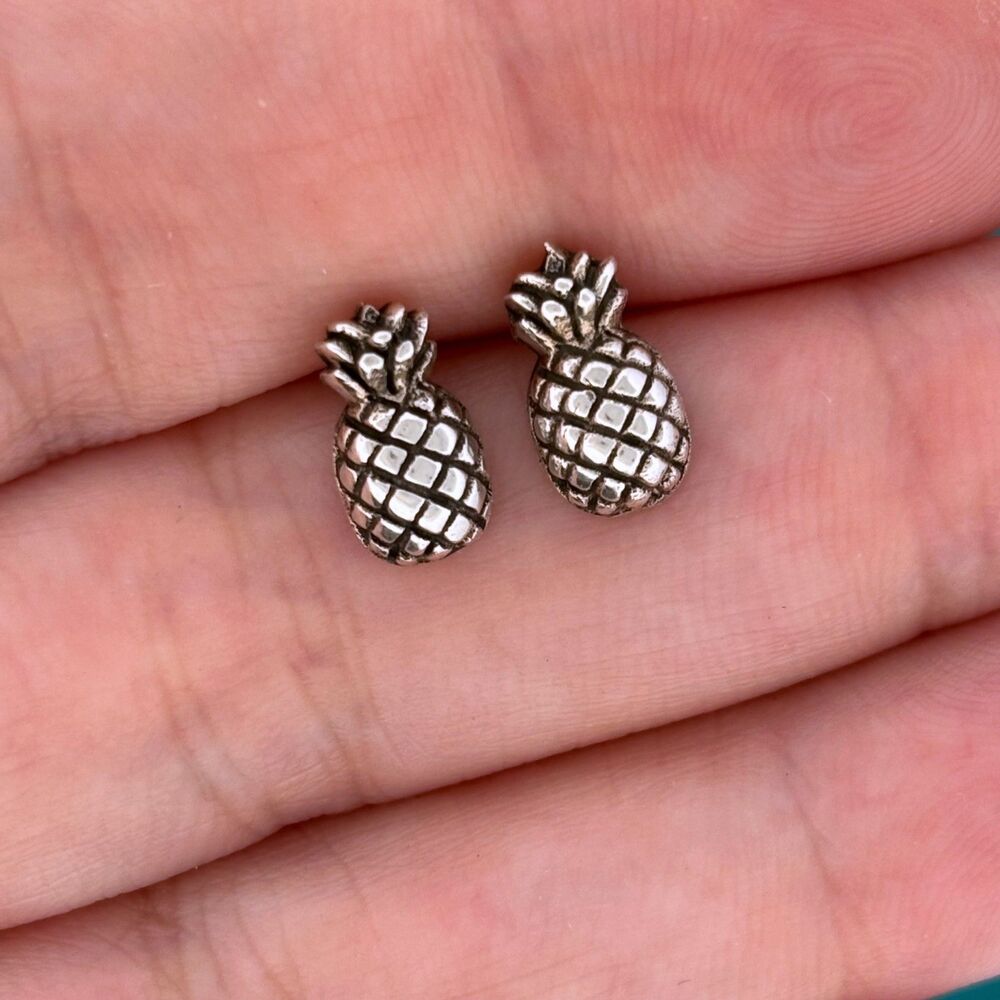 Pineapple Studs 925 Sterling Silver
